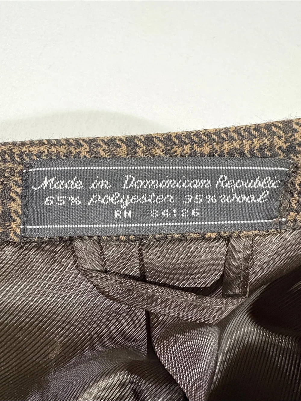 Stanley Blacker Men’s Brown Plaid Tweed Blazer Classic 2 Button Sport Coat 42R